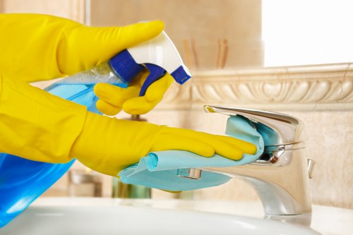 Local cleaners preparing a property for final inspection in Acton