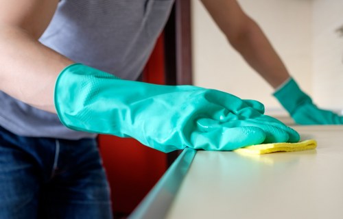 Deep cleaning of oven racks and interior surfaces in Acton